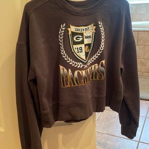 Greenbay packers crop sweater